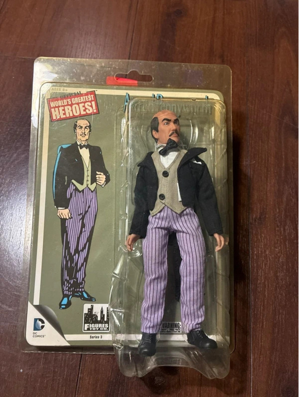 2014 Figures Toy Company DC Batman Alfred Pennyworth 8” Action Figure